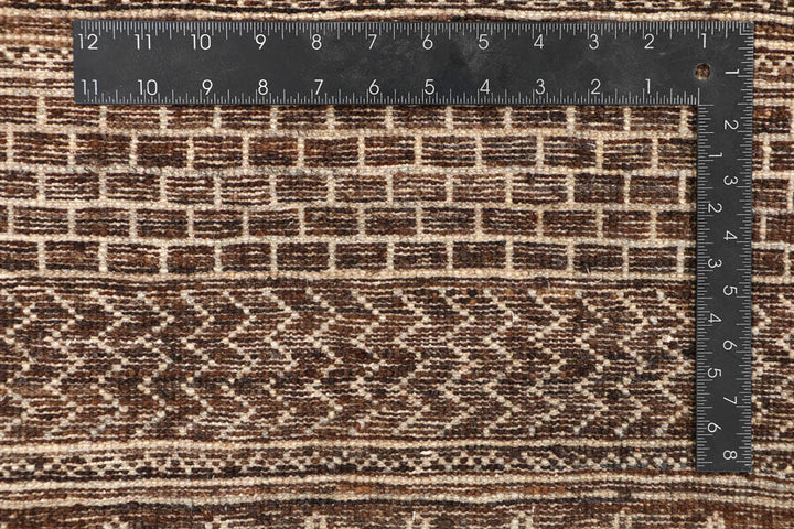 Saddle Brown Gabbeh 4' x 6' - No. 48690 - ALRUG Rug Store