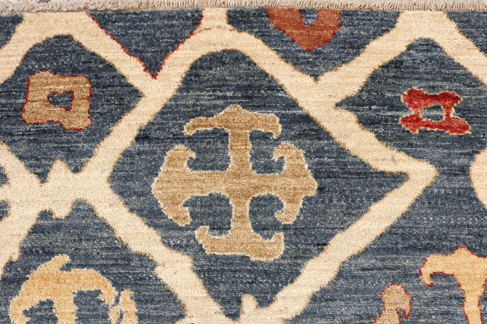 Light Slate Grey Ikat 5' x 7' 1 - No. 48693 - ALRUG Rug Store