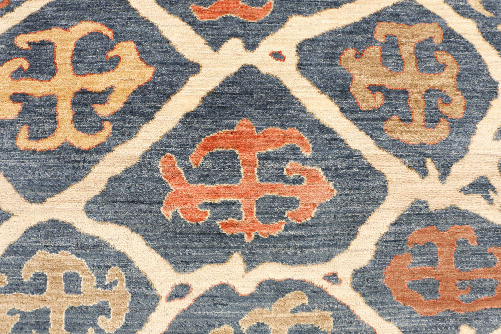 Light Slate Grey Ikat 5' x 7' 1 - No. 48693 - ALRUG Rug Store