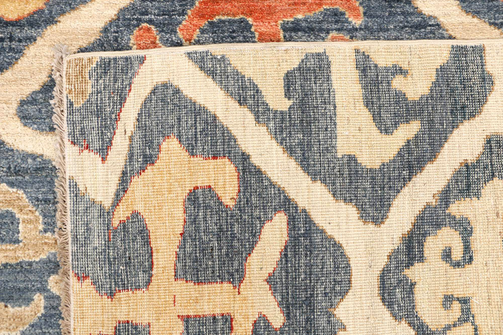 Light Slate Grey Ikat 5' x 7' 1 - No. 48693 - ALRUG Rug Store