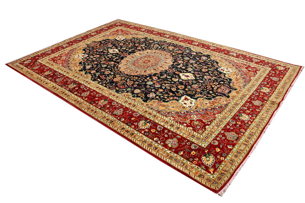 Black Kashan 6' 8 x 9' 9 - No. 48705 - ALRUG Rug Store