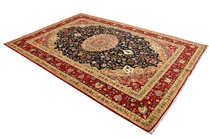 Black Kashan 6' 8 x 9' 9 - No. 48705 - ALRUG Rug Store