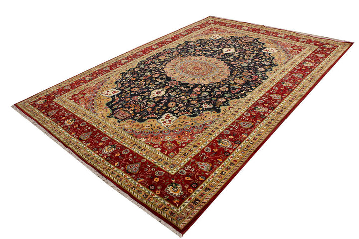 Black Kashan 6' 8 x 9' 9 - No. 48705 - ALRUG Rug Store