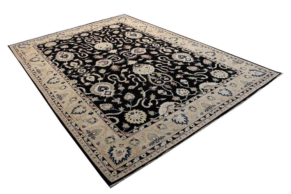 Black Ziegler 9' 10 x 13' 11 - No. 48707 - ALRUG Rug Store