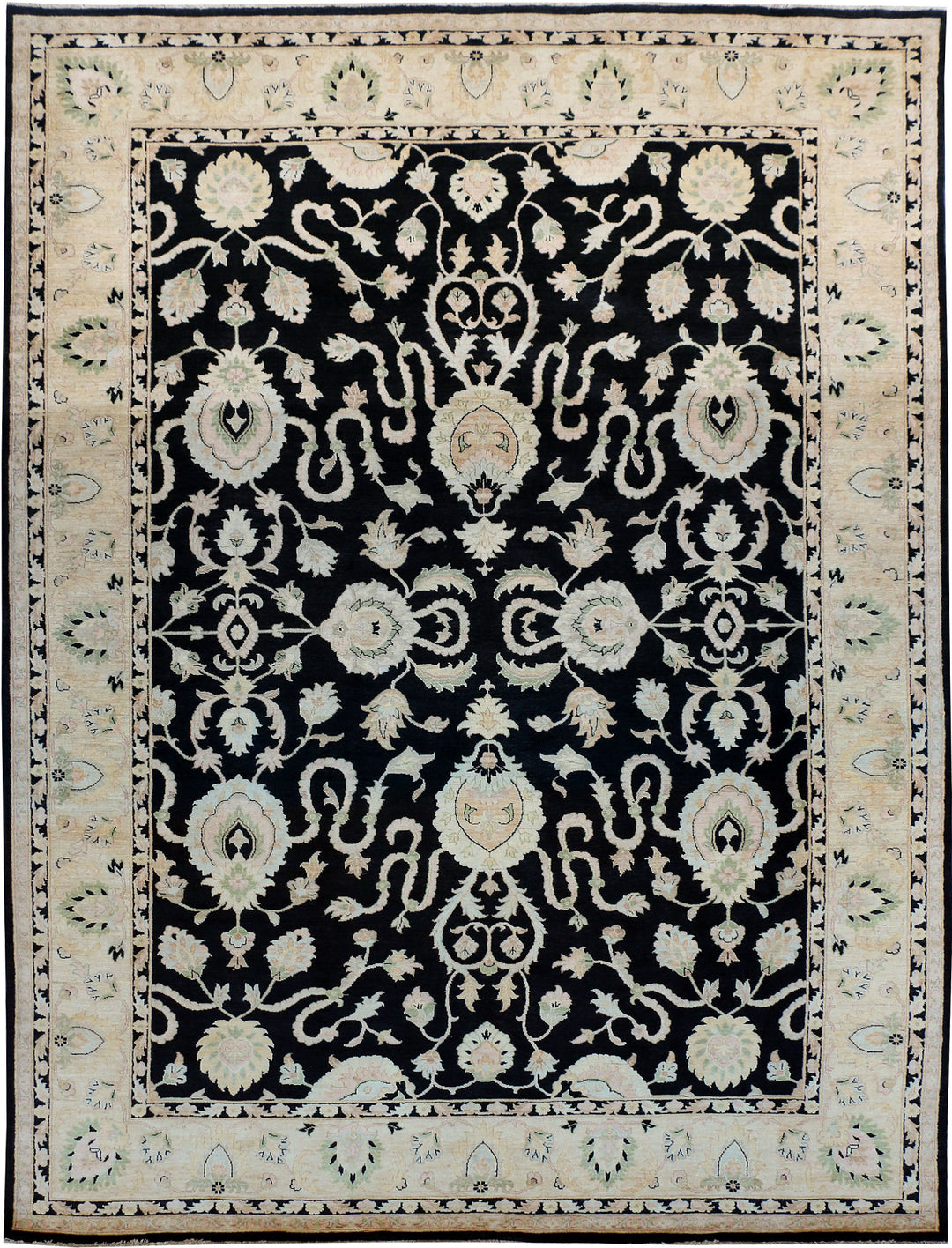 Black Ziegler 9' 10 x 14' 2 - No. 48710 - ALRUG Rug Store