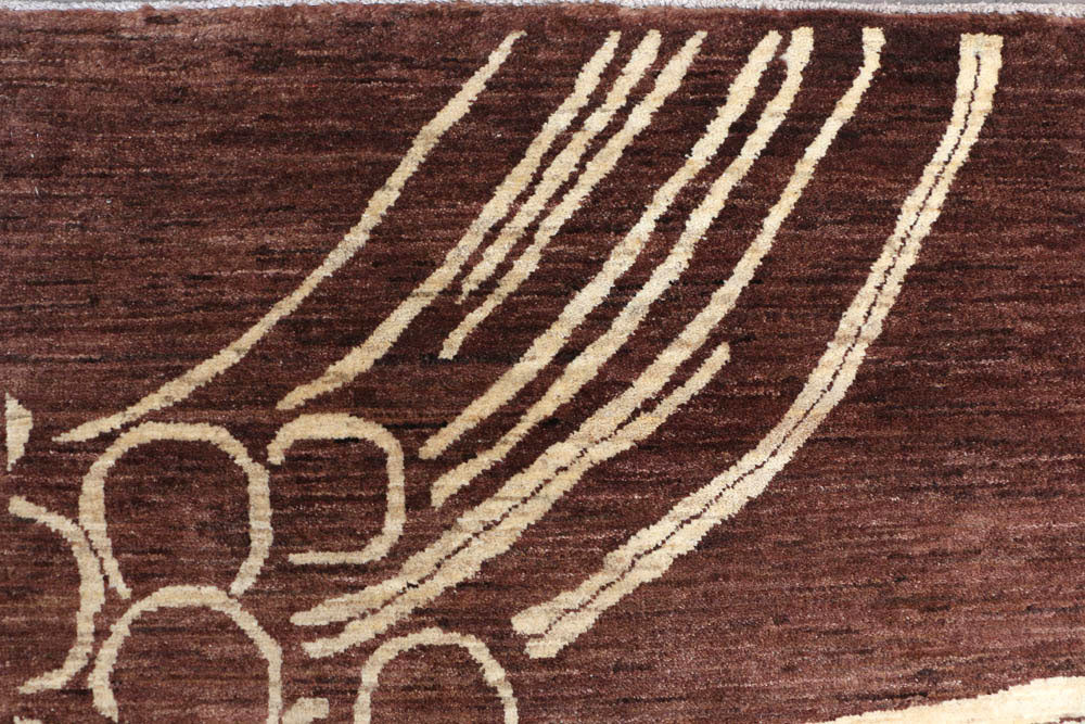 Saddle Brown Gabbeh 8' 6 x 11' 7 - No. 48714 - ALRUG Rug Store