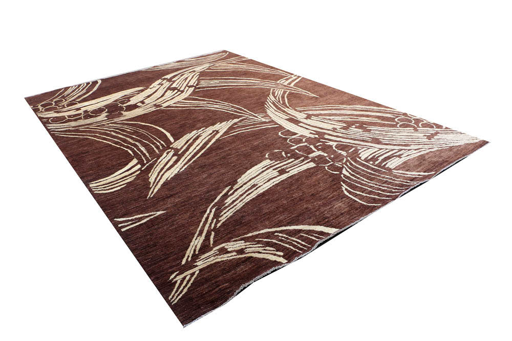 Saddle Brown Gabbeh 8' 6 x 11' 7 - No. 48714 - ALRUG Rug Store