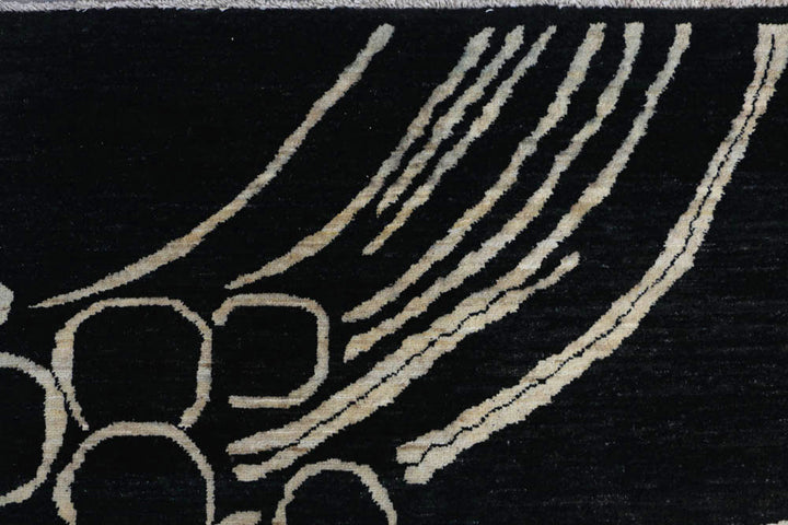 Black Gabbeh 9' 10 x 13' - No. 48717 - ALRUG Rug Store