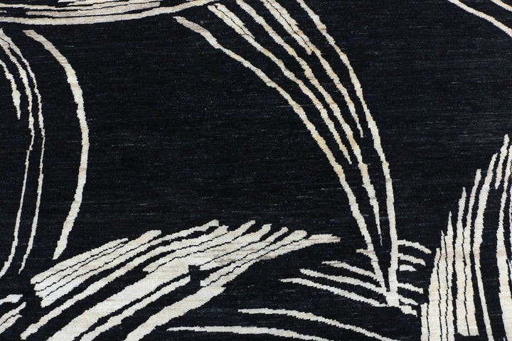 Black Gabbeh 9' 10 x 13' - No. 48717 - ALRUG Rug Store