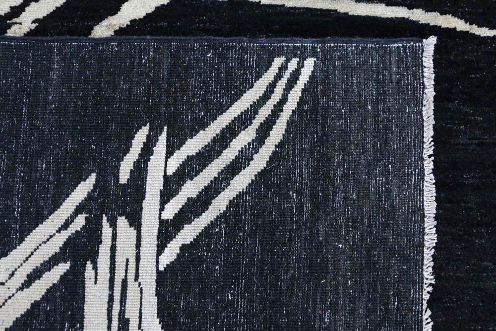 Black Gabbeh 9' 10 x 13' - No. 48717 - ALRUG Rug Store