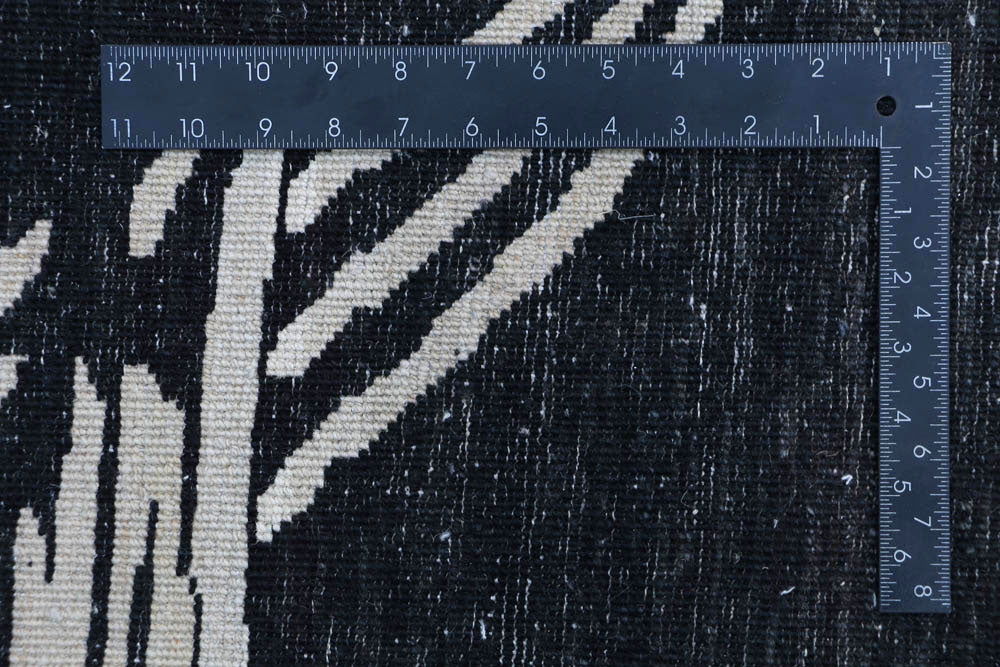 Black Gabbeh 9' 10 x 13' - No. 48717 - ALRUG Rug Store