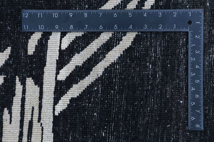 Black Gabbeh 9' 10 x 13' - No. 48717 - ALRUG Rug Store