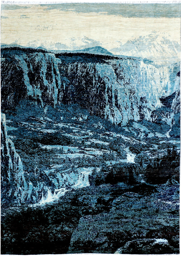 Multi Colored Designer 9' 11 x 13' 11 - No. 48719 - ALRUG Rug Store