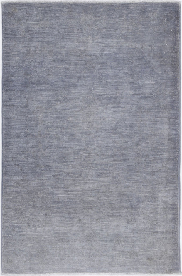 Hand Knotted Overdye Wool Rug 2' 1" x 3' 3" - No. AT67248