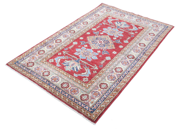 Hand Knotted Royal Kazak Wool Rug 3' 10" x 6' 0" - No. AT77620