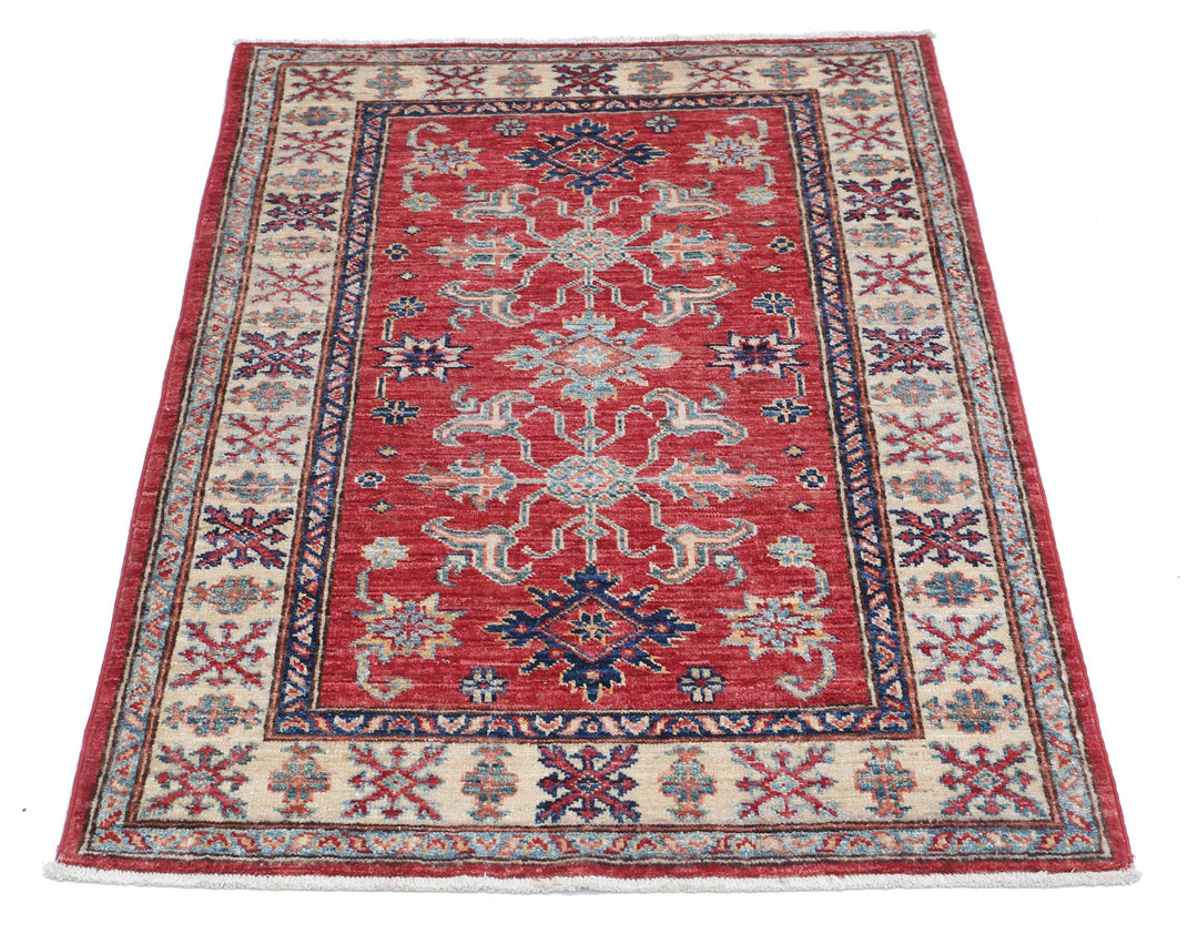 Hand Knotted Royal Kazak Wool Rug 2' 10" x 4' 0" - No. AT99829
