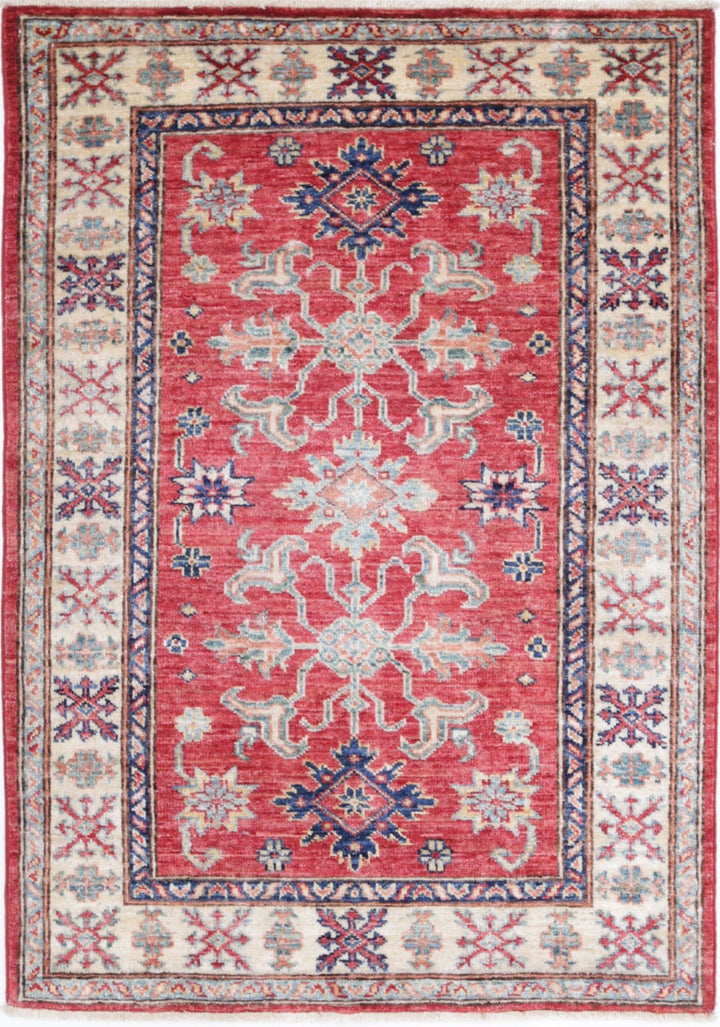Hand Knotted Royal Kazak Wool Rug 2' 10" x 4' 0" - No. AT99829