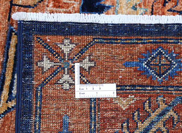 Hand Knotted Nomadic Caucasian Humna Wool Rug 5' 9" x 8' 10" - No. AT56865