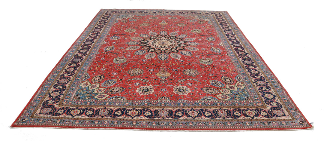Hand Knotted Persian Tabriz Wool Rug 8' 11" x 12' 4" - No. AT47801