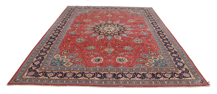 Hand Knotted Persian Tabriz Wool Rug 8' 11" x 12' 4" - No. AT47801