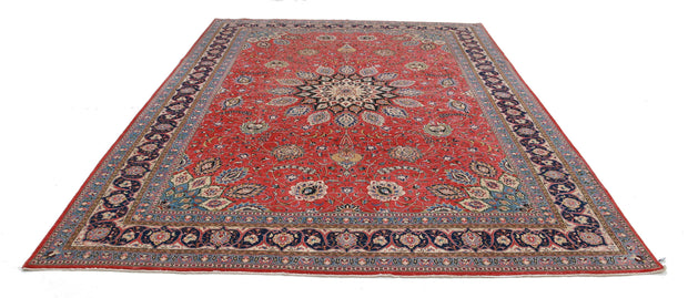 Hand Knotted Persian Tabriz Wool Rug 8' 11" x 12' 4" - No. AT47801