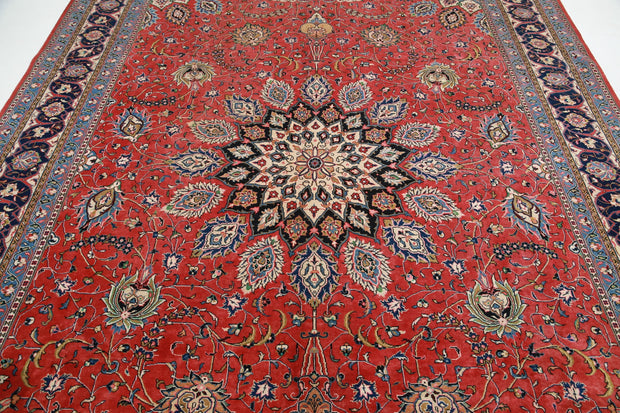 Hand Knotted Persian Tabriz Wool Rug 8' 11" x 12' 4" - No. AT47801