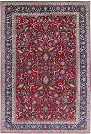 Hand Knotted Persian Tabriz Wool Rug 6' 7" x 9' 11" - No. AT23562
