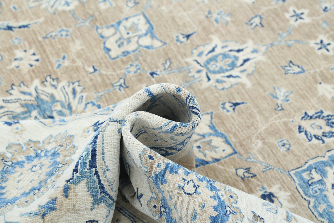 Hand Knotted Serenity Wool Rug 9' 2" x 11' 8" - No. AT86377