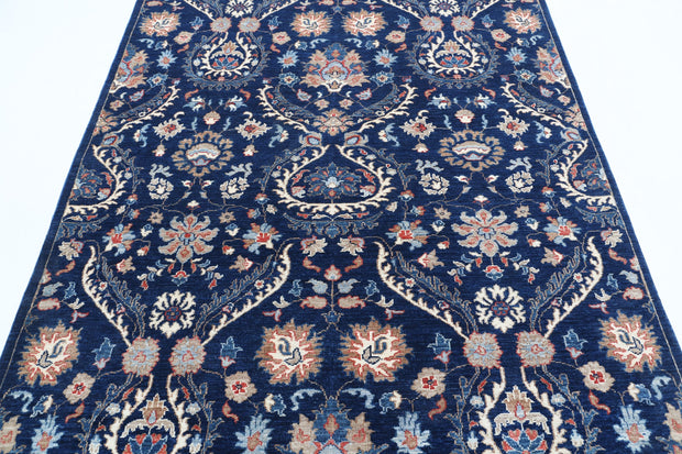 Hand Knotted Artemix Wool Rug 5' 4" x 7' 6" - No. AT58618