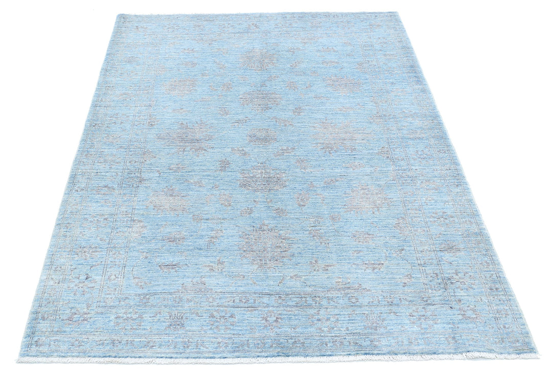 Hand Knotted Serenity Wool Rug 4' 1" x 5' 8" - No. AT43712
