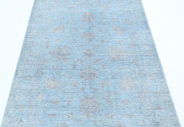 Hand Knotted Serenity Wool Rug 4' 1" x 5' 8" - No. AT43712