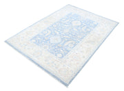 Hand Knotted Serenity Wool Rug 4' 2" x 5' 9" - No. AT27797