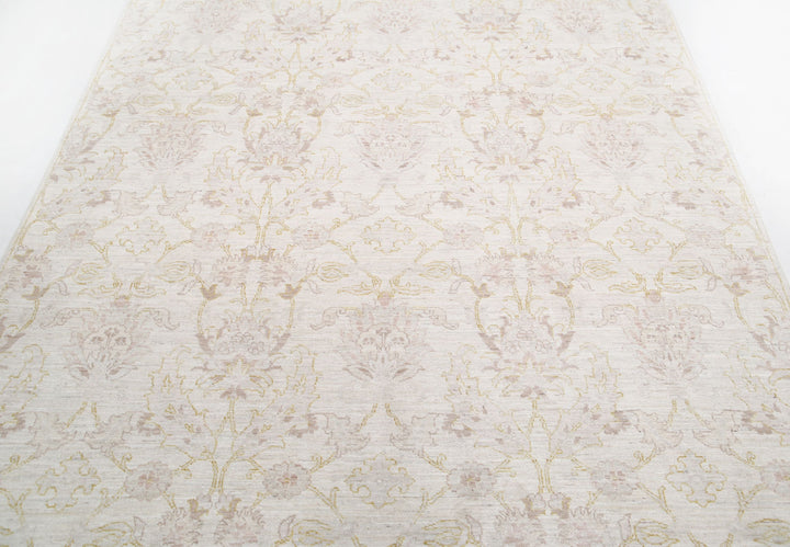 Hand Knotted Serenity Wool Rug 6' 1" x 8' 4" - No. AT90202