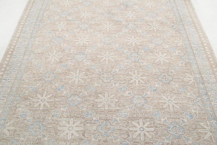 Hand Knotted Serenity Wool Rug 5' 7" x 8' 5" - No. AT28977