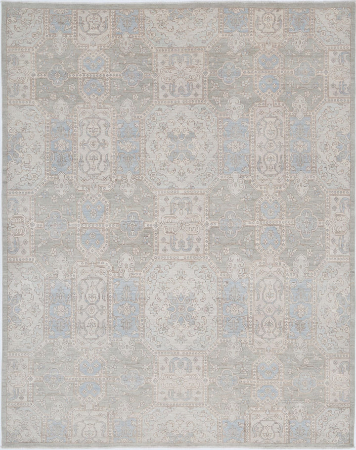 Hand Knotted Serenity Wool Rug 7' 8" x 9' 8" - No. AT58861