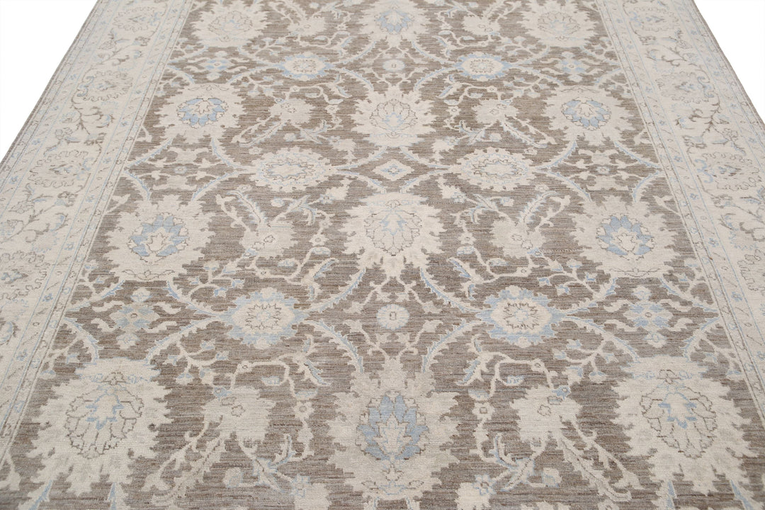 Hand Knotted Serenity Wool Rug 7' 7" x 9' 9" - No. AT44891