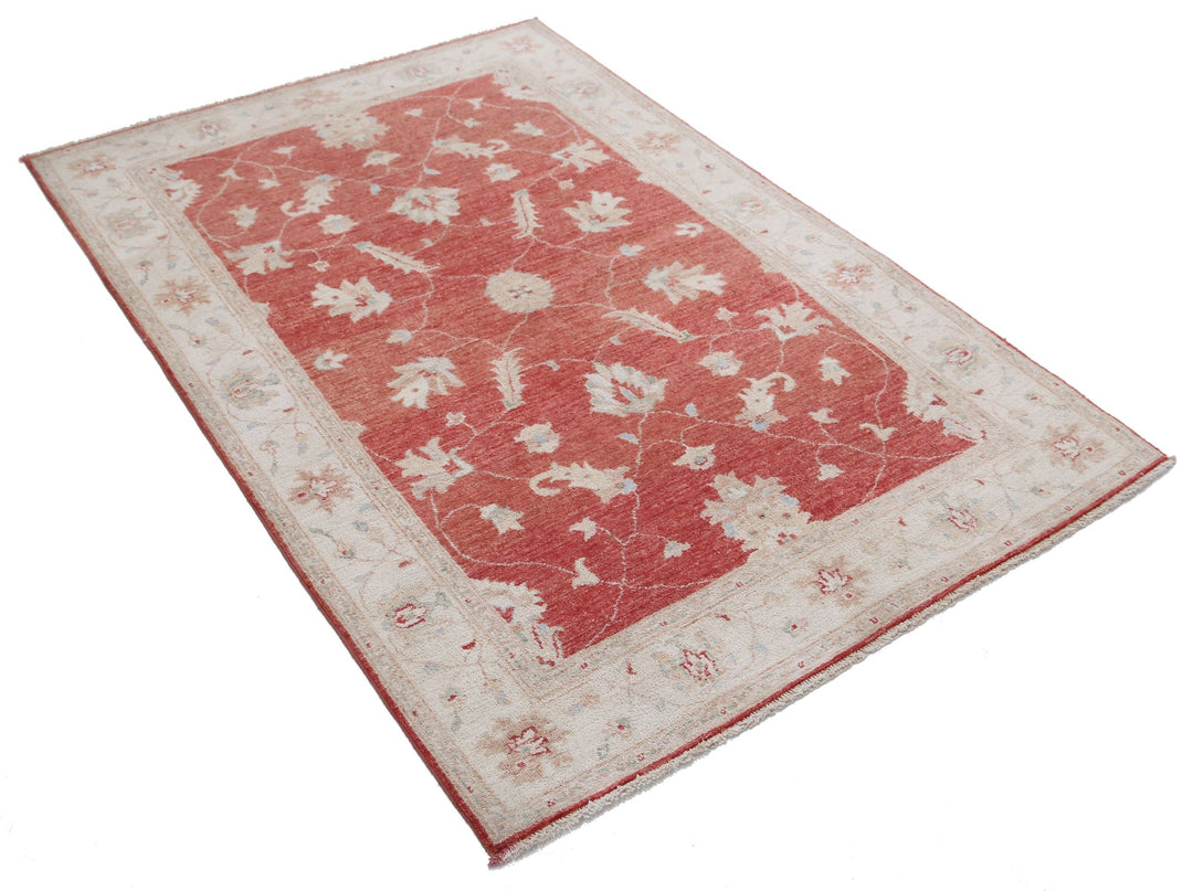 Hand Knotted Serenity Wool Rug 4' 1" x 6' 0" - No. AT27422