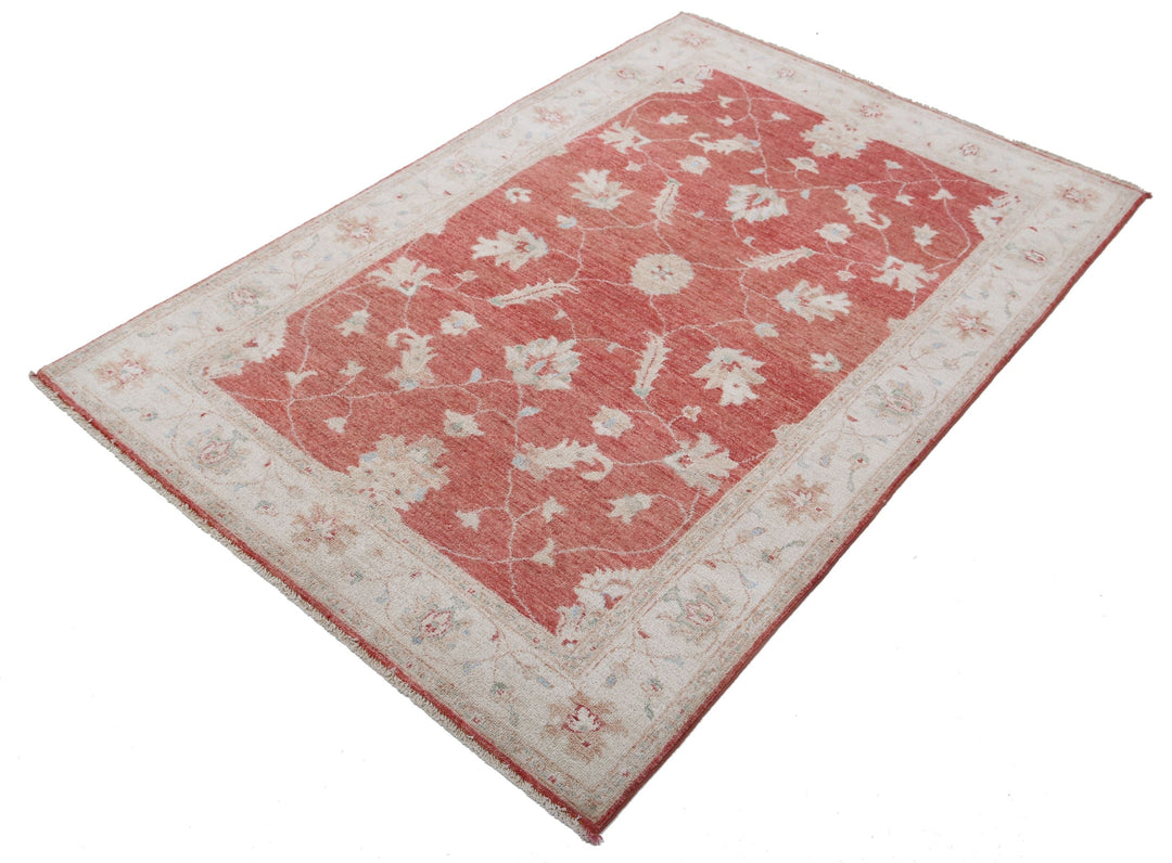 Hand Knotted Serenity Wool Rug 4' 1" x 6' 0" - No. AT27422