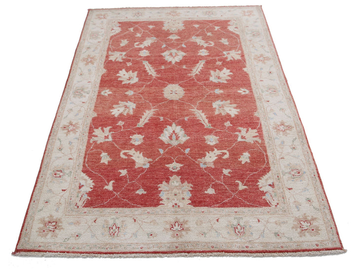 Hand Knotted Serenity Wool Rug 4' 1" x 6' 0" - No. AT27422