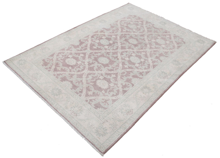 Hand Knotted Serenity Wool Rug 4' 2" x 5' 9" - No. AT43671