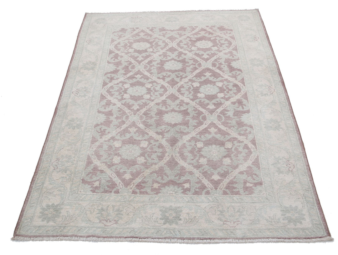 Hand Knotted Serenity Wool Rug 4' 2" x 5' 9" - No. AT43671