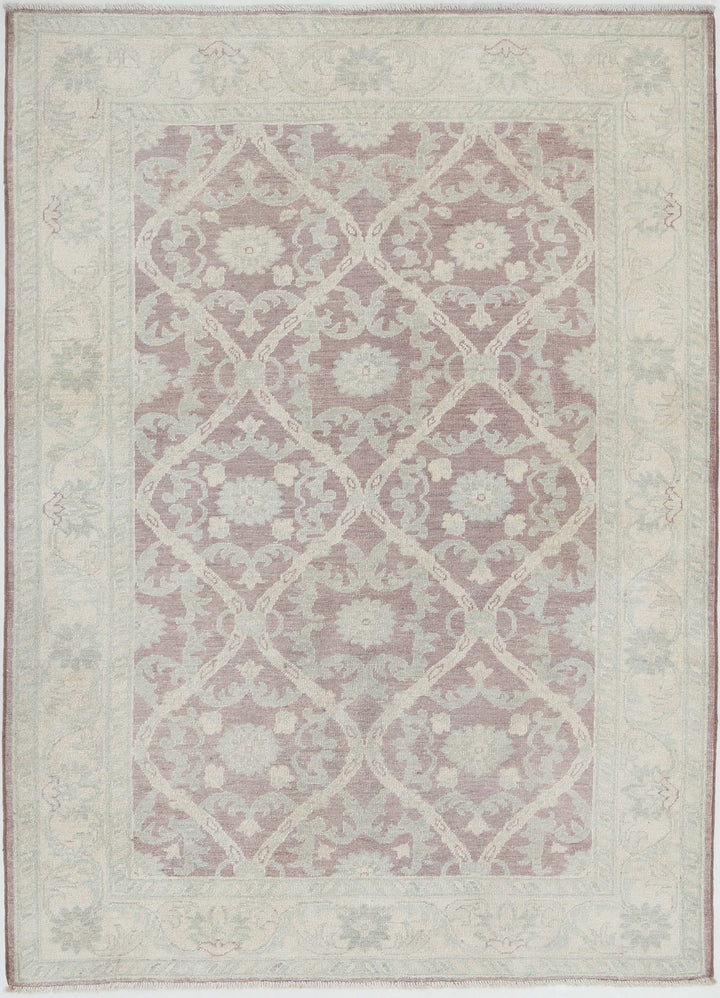 Hand Knotted Serenity Wool Rug 4' 2" x 5' 9" - No. AT43671