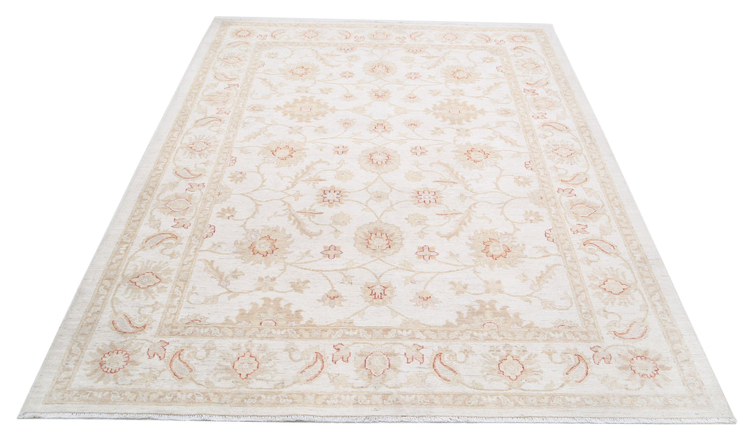 Hand Knotted Serenity Wool Rug 5' 8" x 7' 6" - No. AT44456