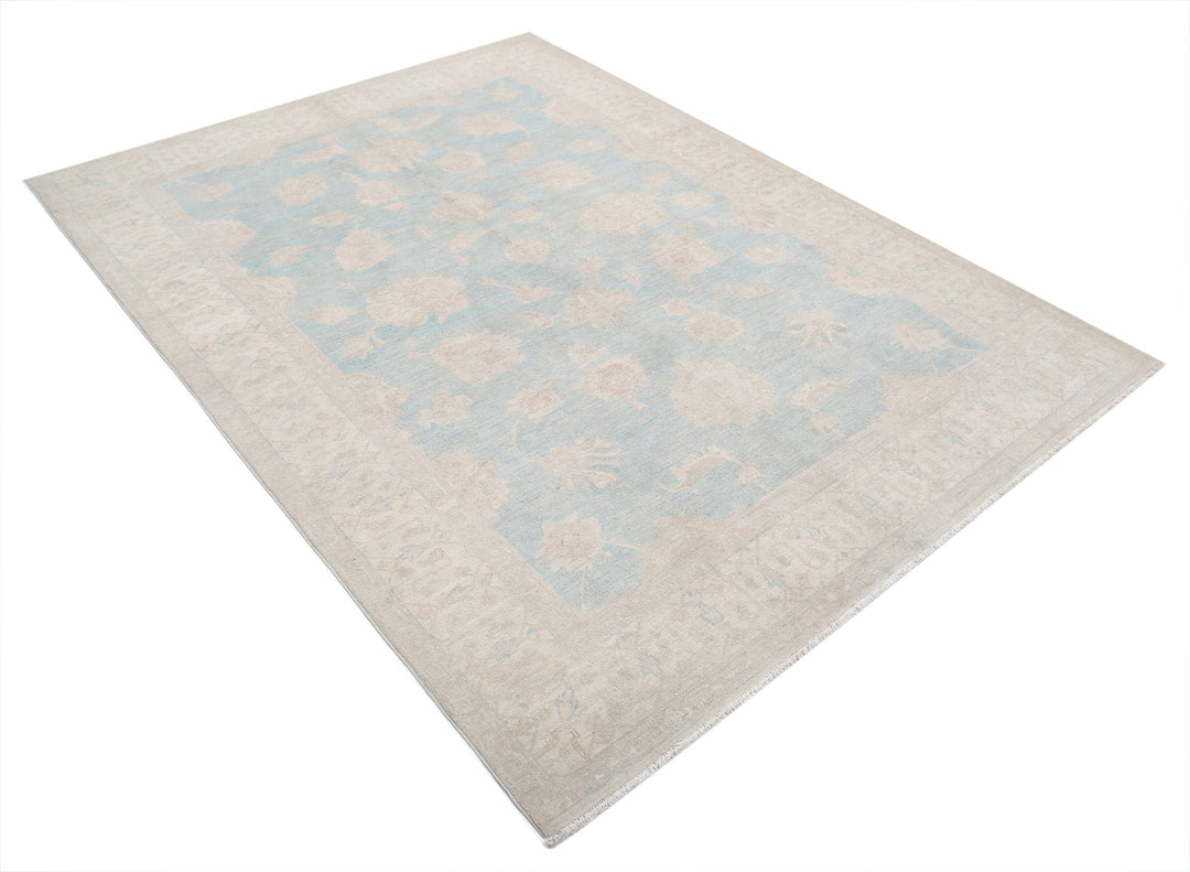Hand Knotted Serenity Wool Rug 5' 6" x 7' 6" - No. AT97827