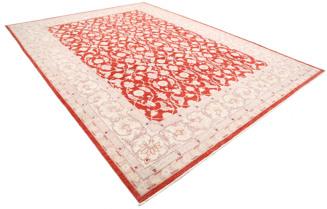 Hand Knotted Ziegler Tabriz Wool Rug 9' 11" x 13' 7" - No. AT50499