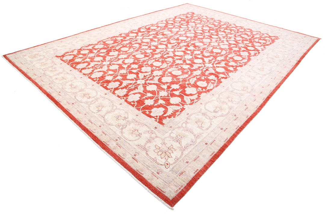 Hand Knotted Ziegler Tabriz Wool Rug 9' 11" x 13' 7" - No. AT50499