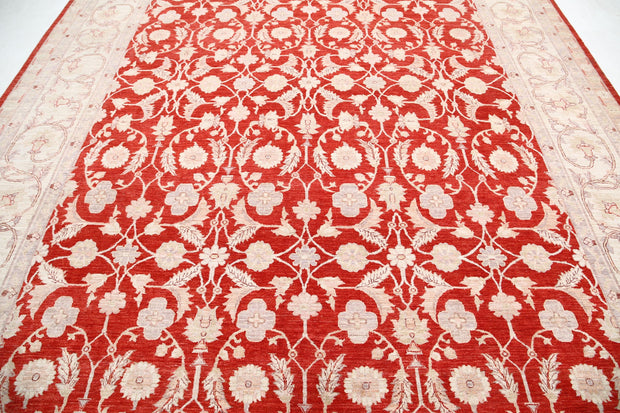 Hand Knotted Ziegler Tabriz Wool Rug 9' 11" x 13' 7" - No. AT50499