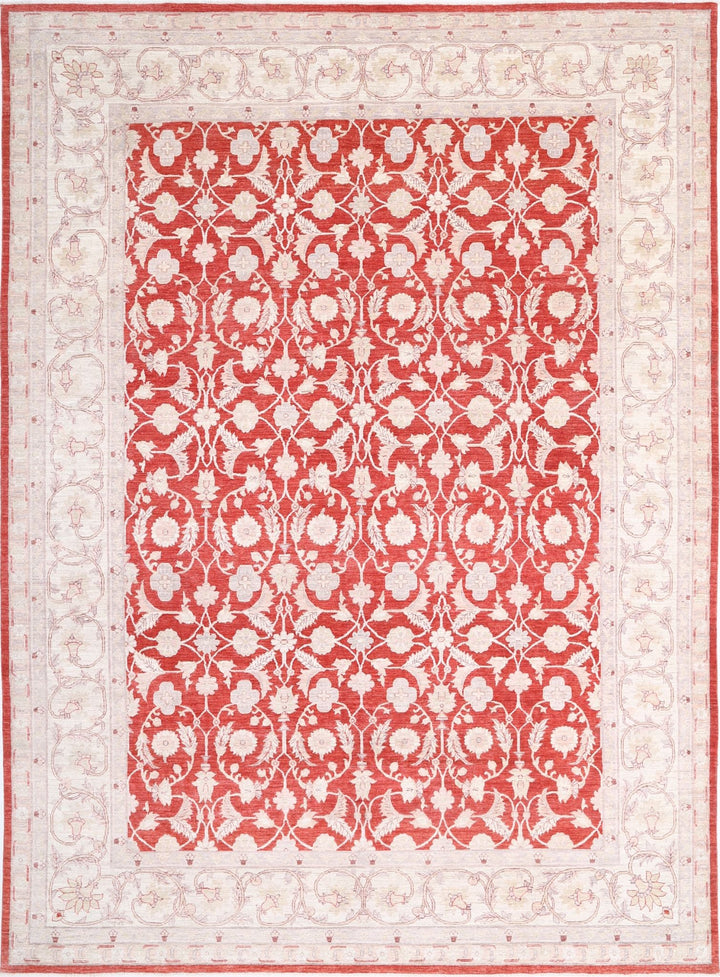 Hand Knotted Ziegler Tabriz Wool Rug 9' 11" x 13' 7" - No. AT50499