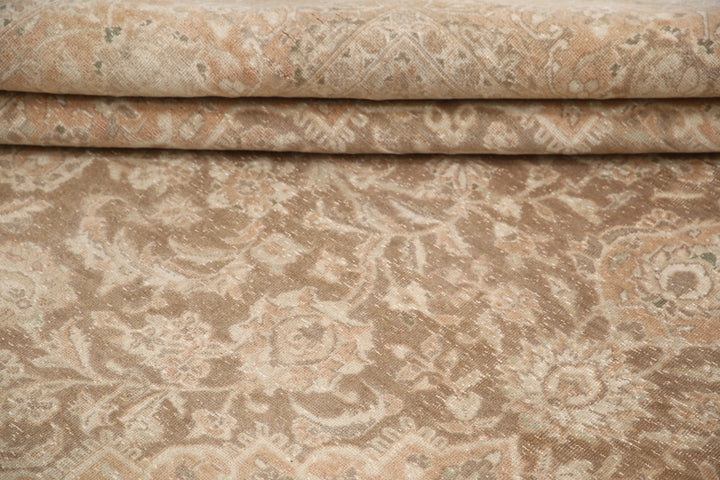 Hand Knotted Vintage Persian Kashan Wool Rug 9' 5" x 13' 3" - No. AT15332