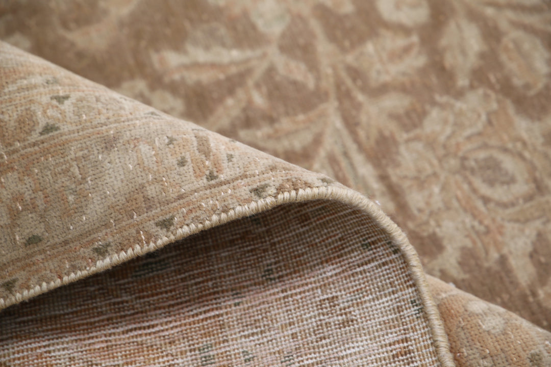 Hand Knotted Vintage Persian Kashan Wool Rug 9' 5" x 13' 3" - No. AT15332